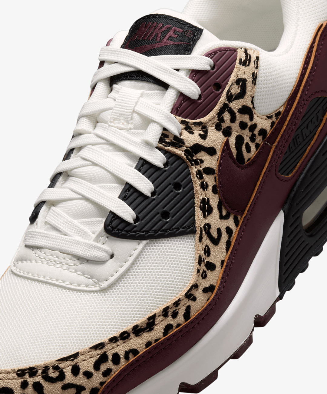 Nike | AIR MAX 90 { SAIL/BURGUNDY CRUSH - BLACK