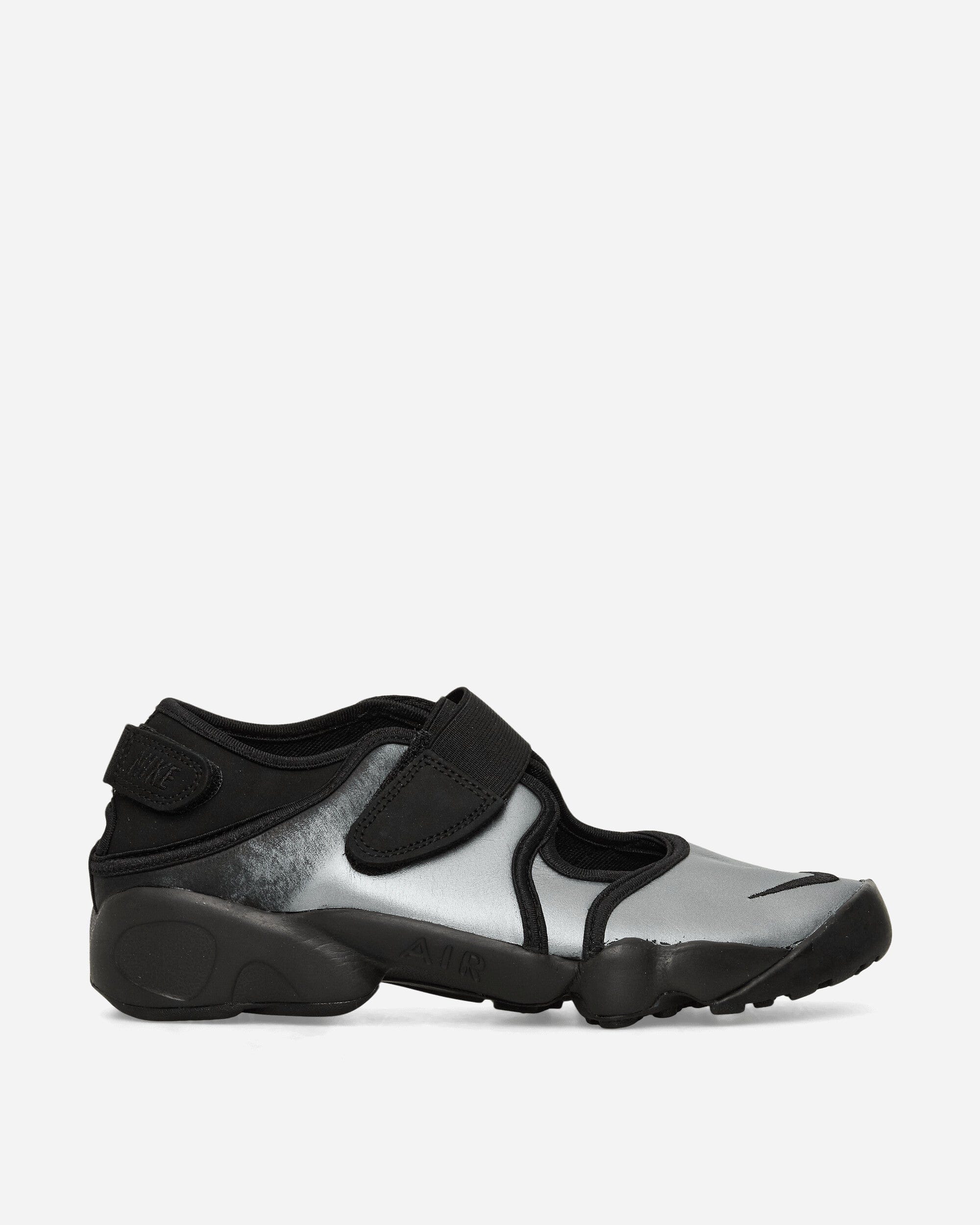 Nike Women's Air Rift Leather Sandals Metallic Silver / Black