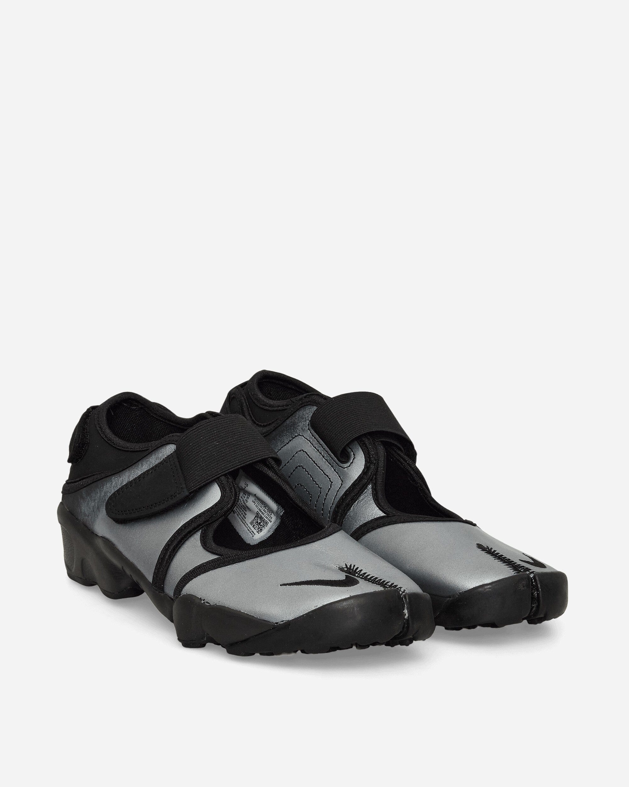 Nike Women's Air Rift Leather Sandals Metallic Silver / Black