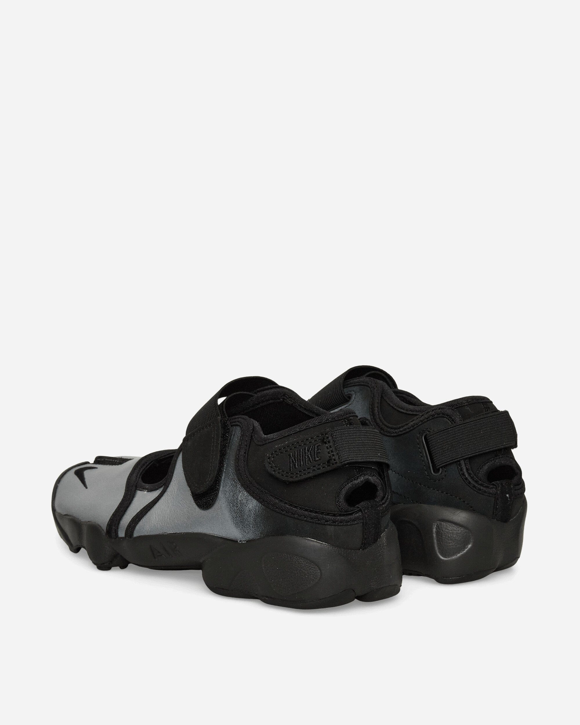 Nike Women's Air Rift Leather Sandals Metallic Silver / Black
