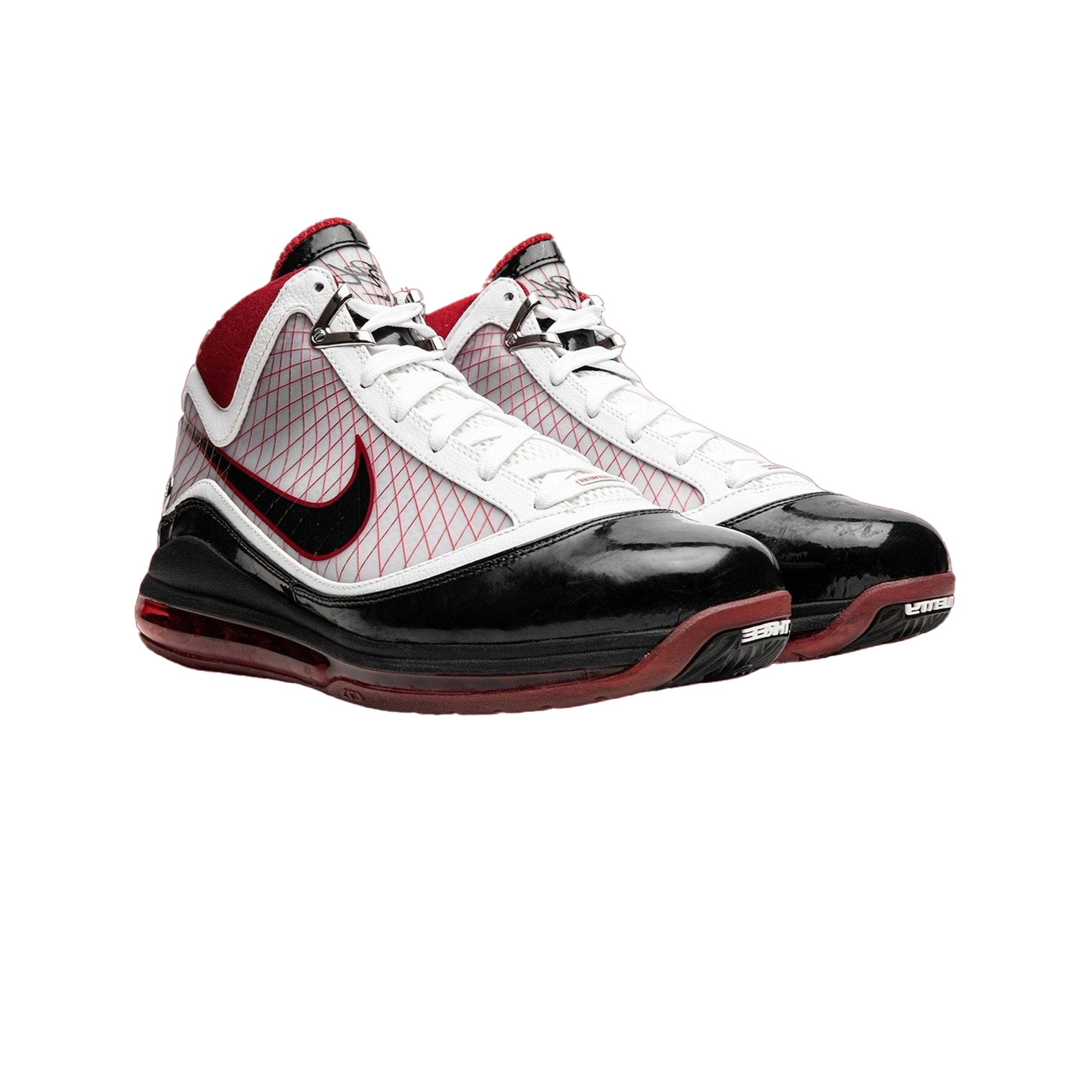 Nike LeBron 7 White/Black - Varsity Red (2009)