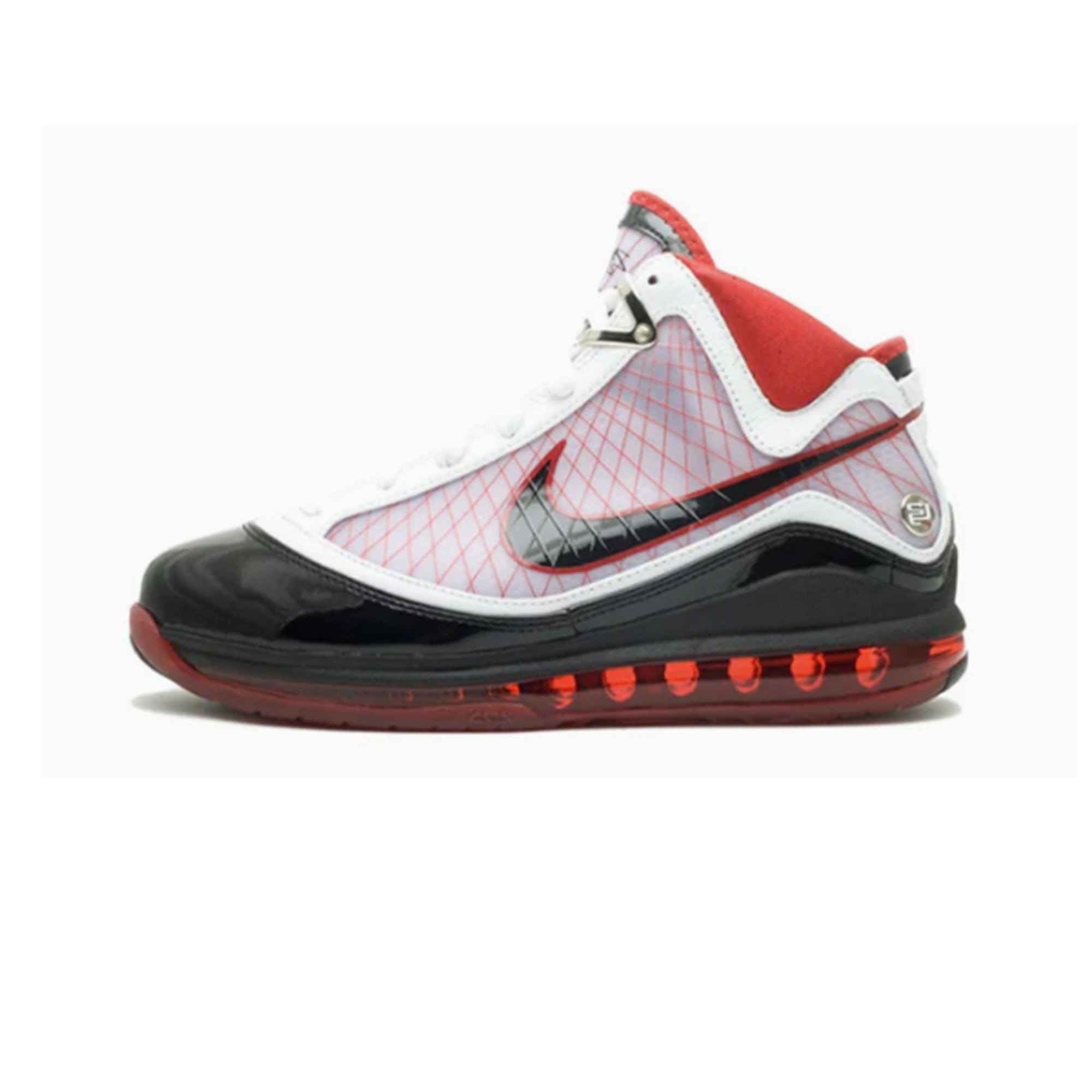 Nike LeBron 7 White/Black - Varsity Red (2009)