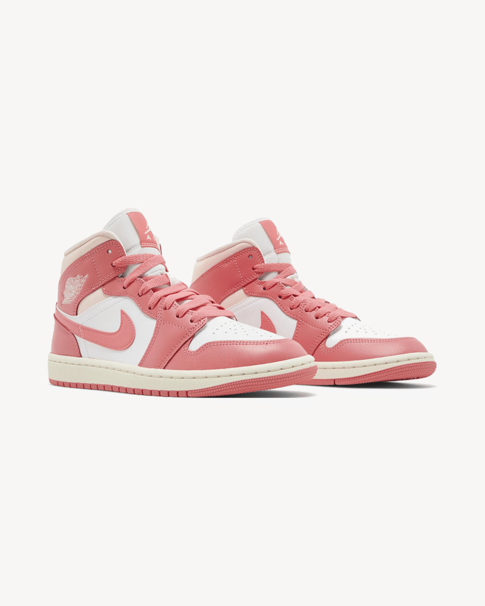 NIKE AIR JORDAN1 MID STRAWBERRIES AND CREAM WMNS