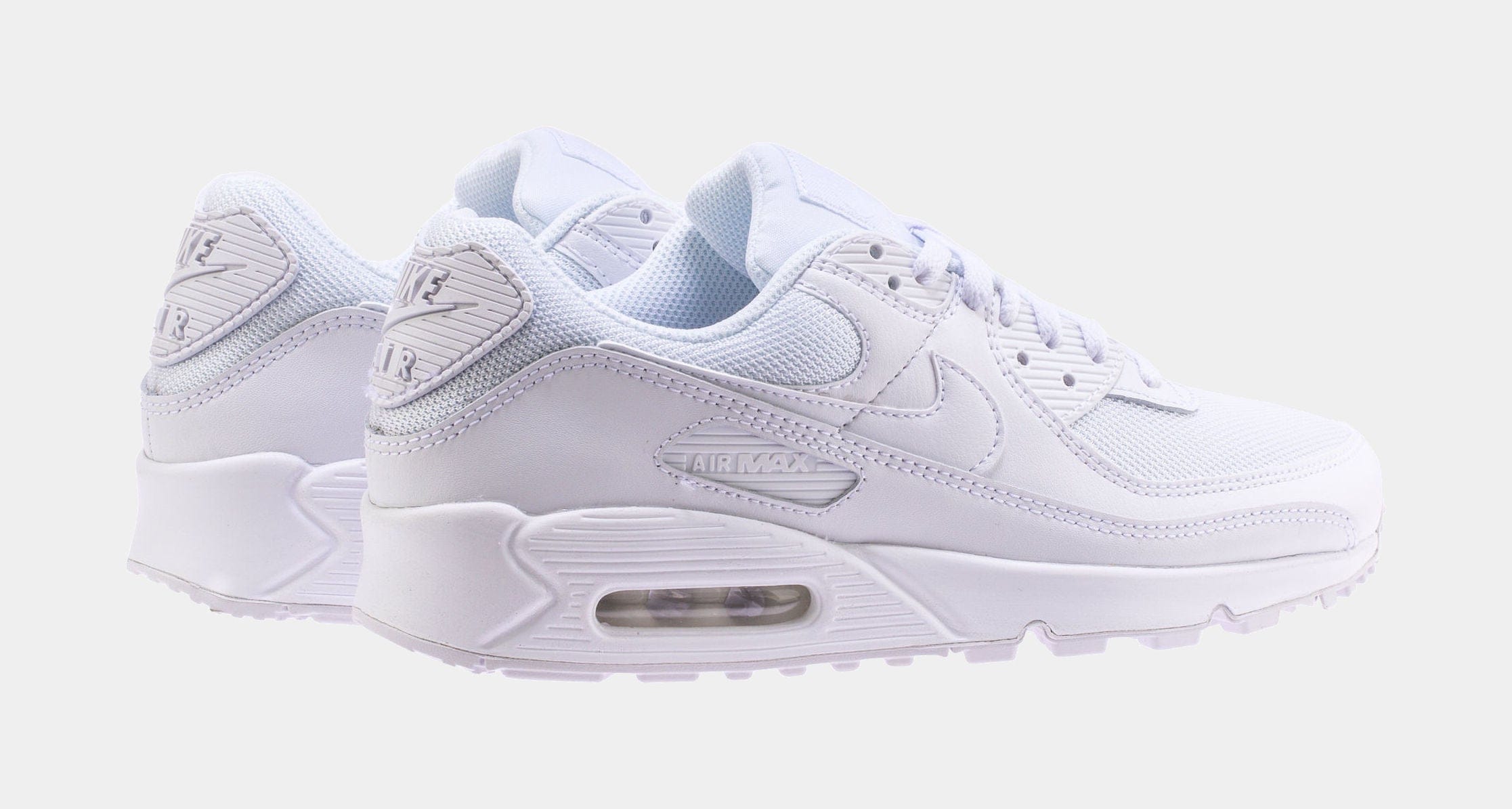 Nike Air Max 90 Tonal Pack Mens Lifestyle Shoes (Triple White)