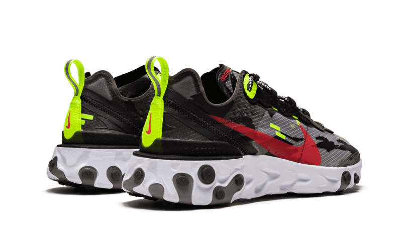 Nike React Element 87 Medium Olive Volt Crimson