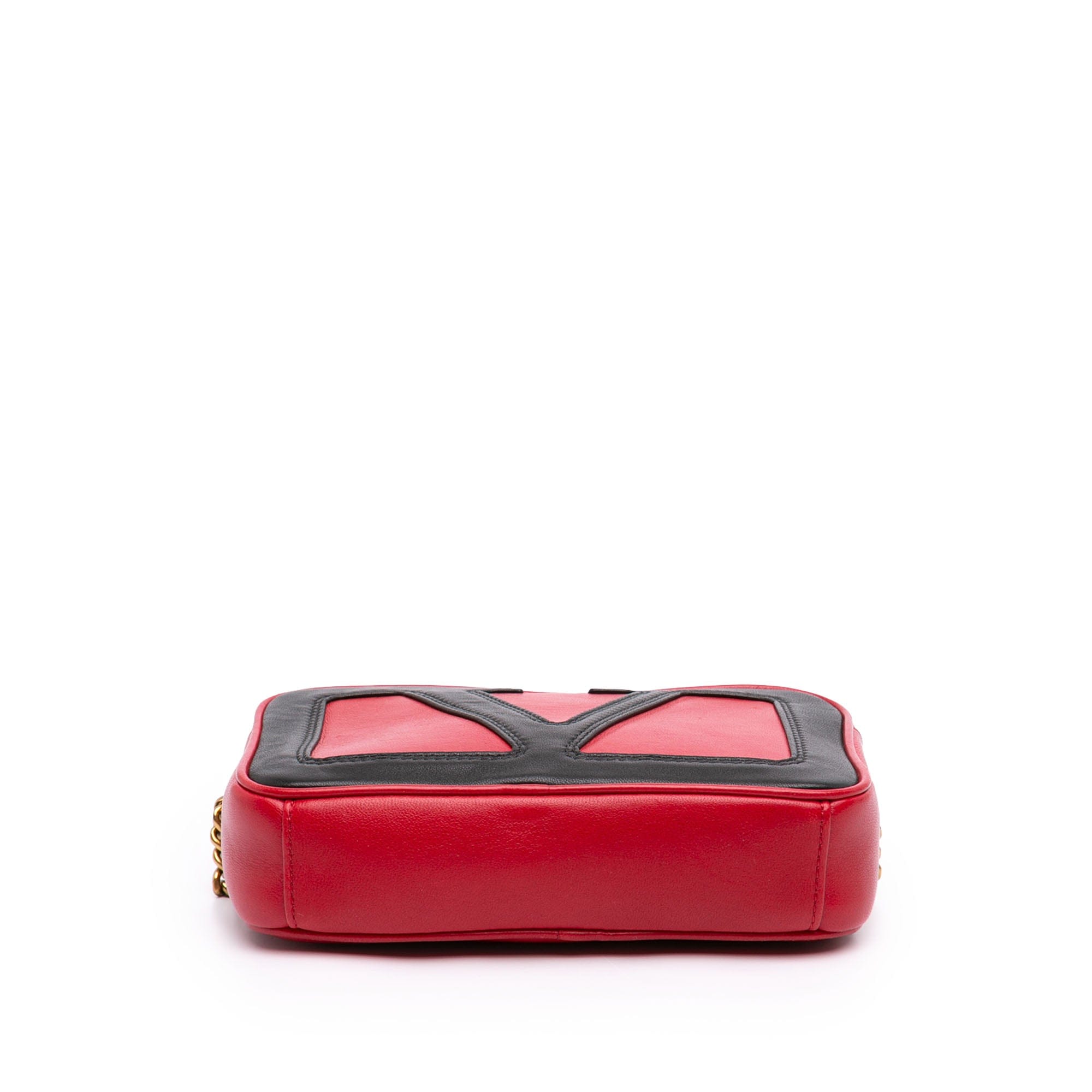 Valentino Bicolor Nappa Vlogo Viva Superstar Camera Chain Bag