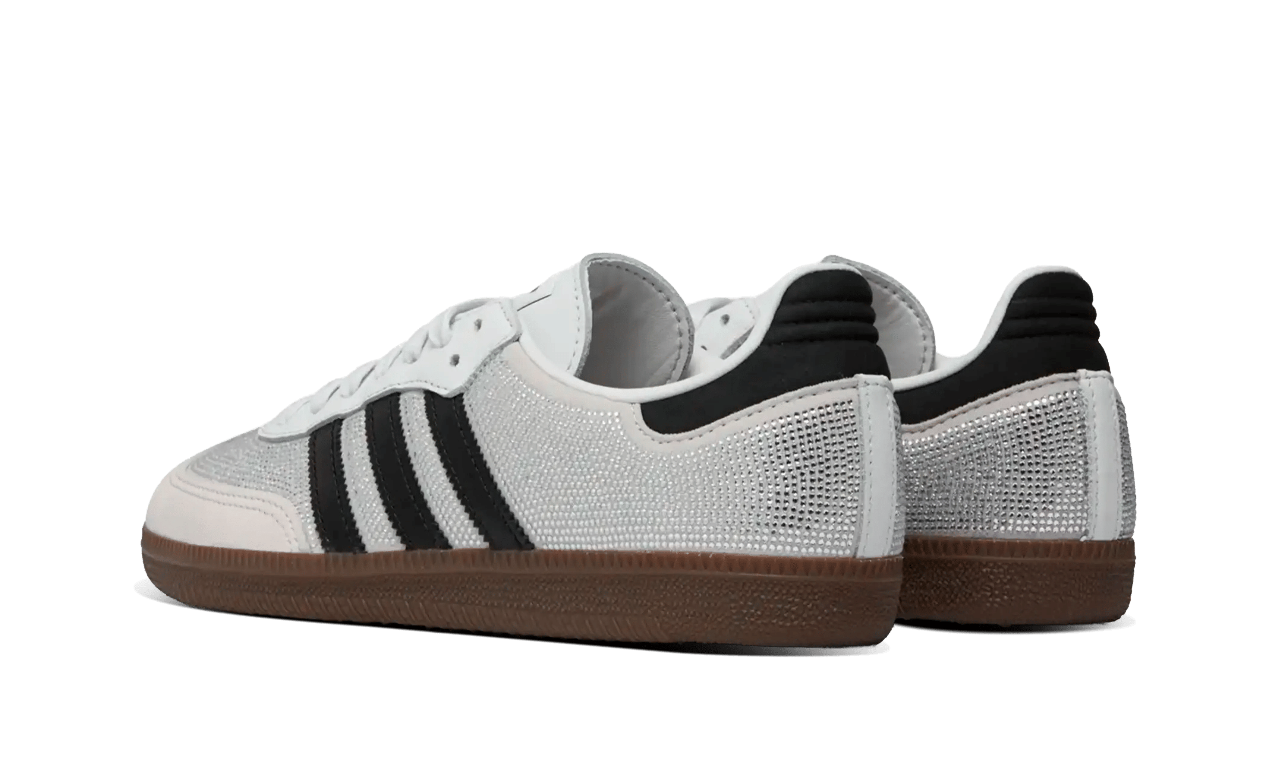 adidas Mujer Samba OG Rhinestone Crystal White Silver