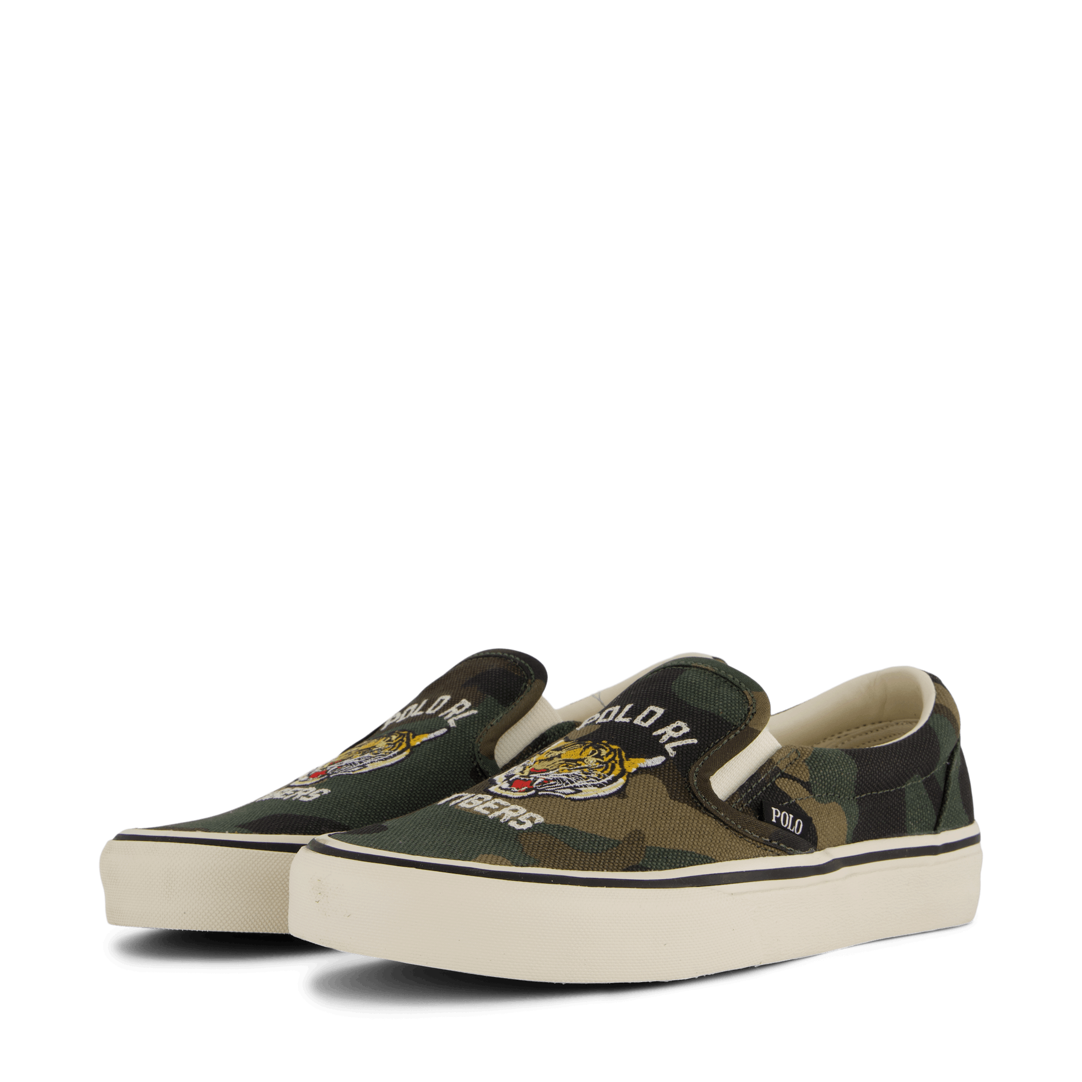 Polo Ralph Lauren Keaton Camo Canvas Slip - On Sneaker Camo Tiger