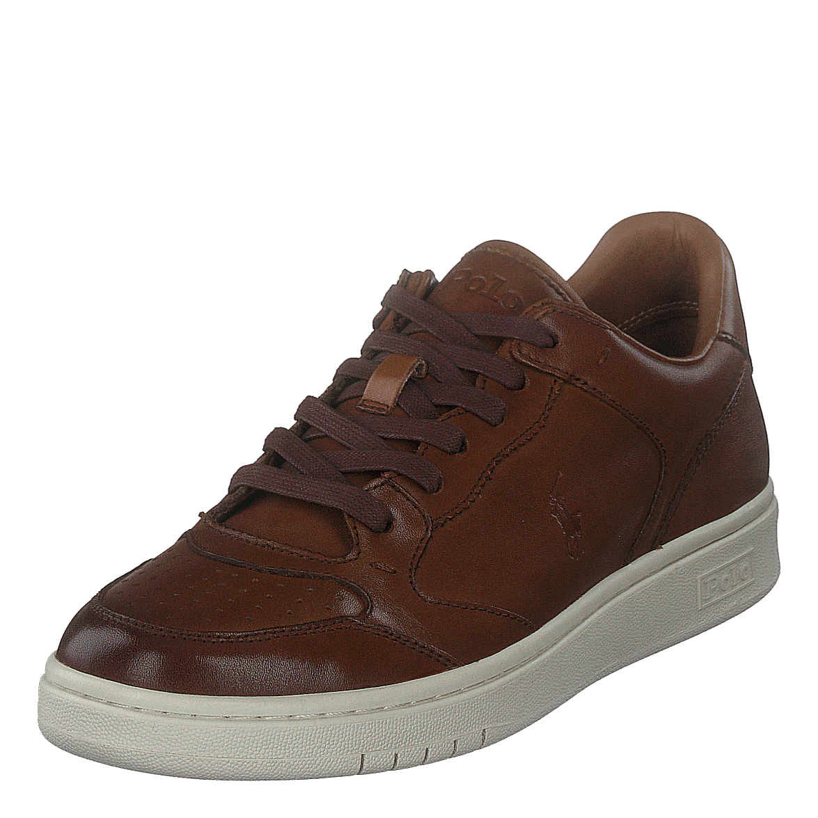 Polo Ralph Lauren Court Leather Sneaker Pale Russet