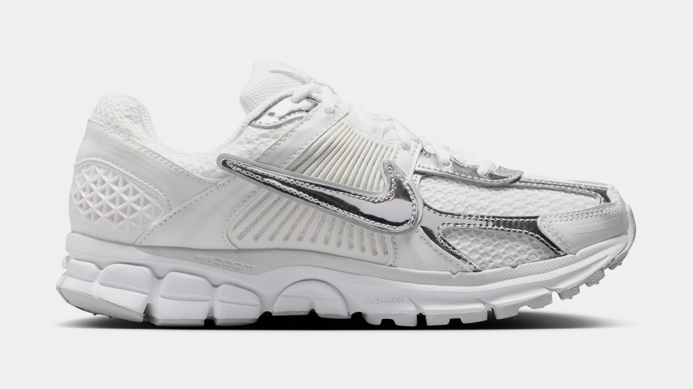 Nike Zoom Vomero 5 Chrome Toe Womens Running Shoes (White/Metallic Silver/Summit White)