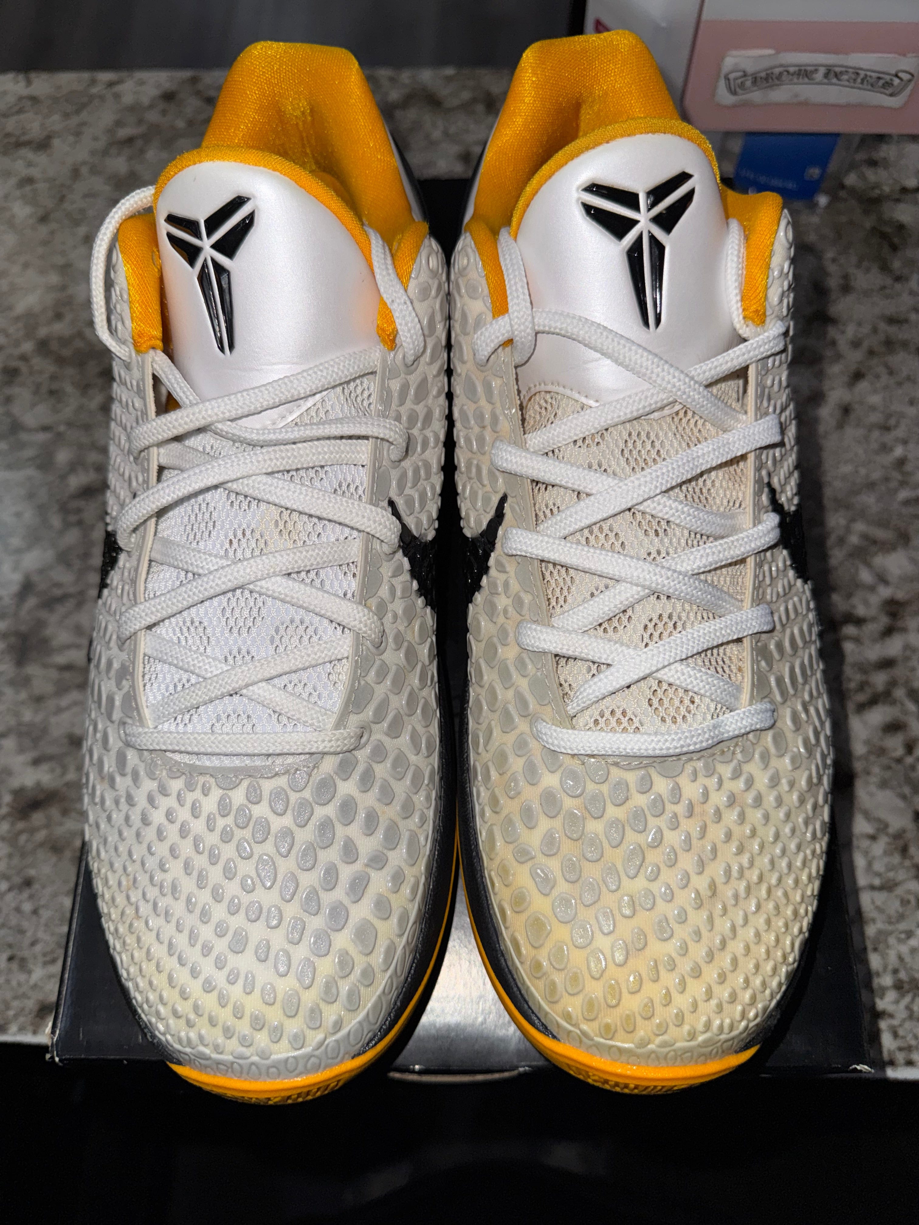 Nike Kobe 6 Protro Playoff Pack White Del Sol (YELLOWING)