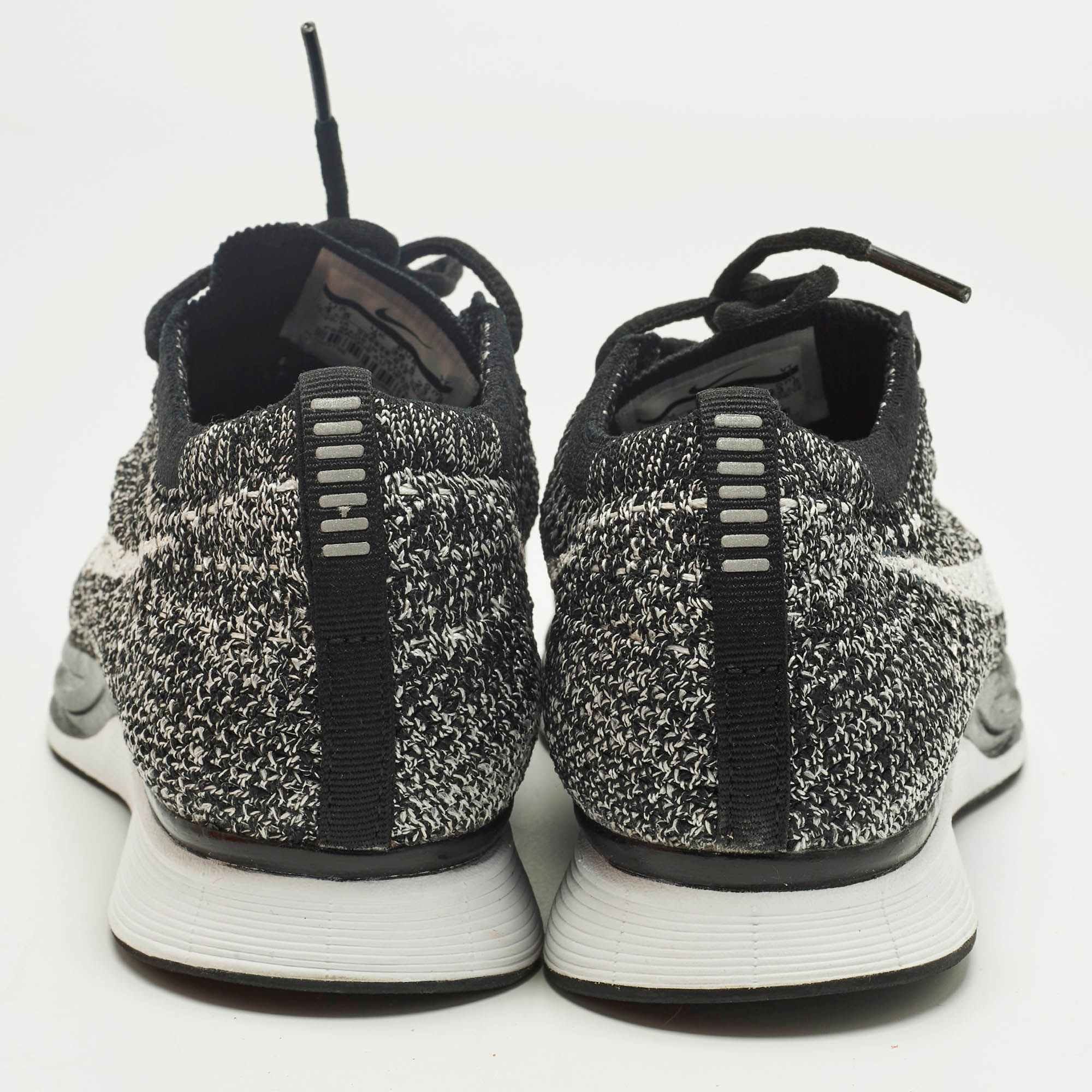 Nike x Sacai White/black Knit Fabric Racer Oreo 2 Lace Up Sneakers