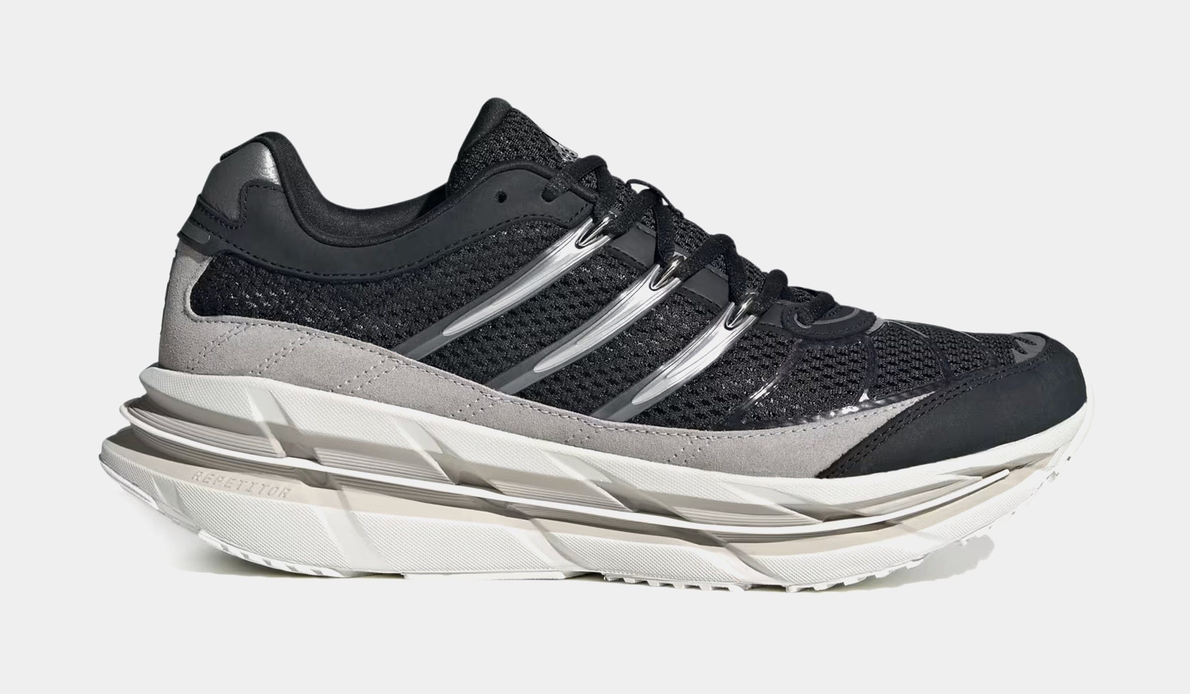 adidas Adistar HRMY Mens Running Shoes (Black/Silver Metallic/Iron Metallic)