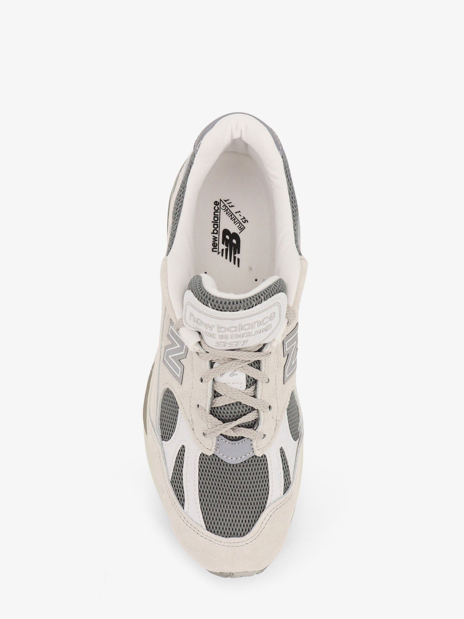 New Balance 991 mesh and suede low - top sneakers