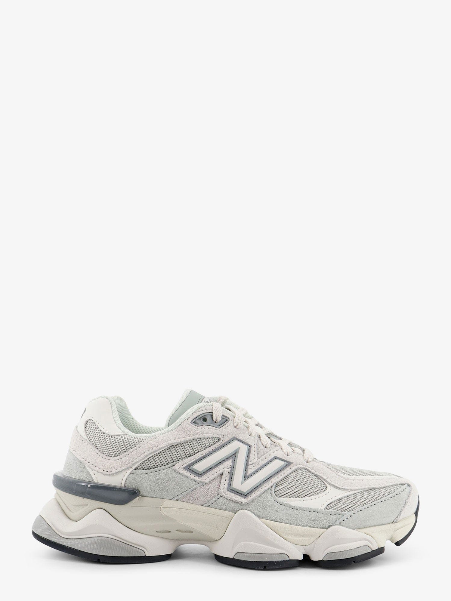New Balance U90602 mesh and suede sneakers with embroidered logo