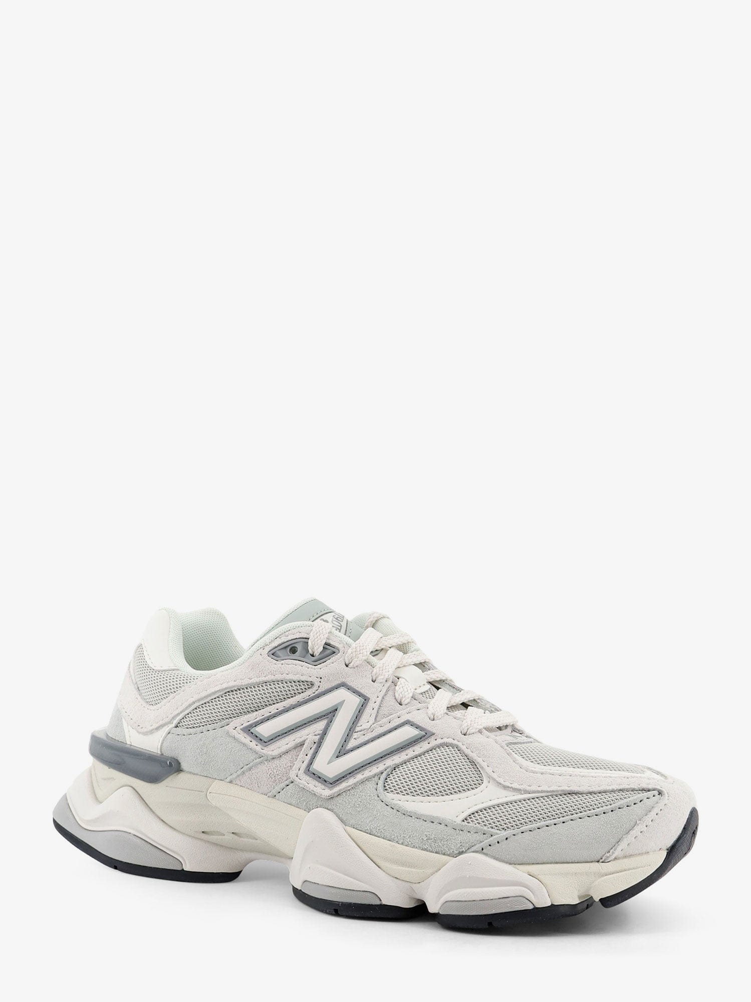 New Balance U90602 mesh and suede sneakers with embroidered logo
