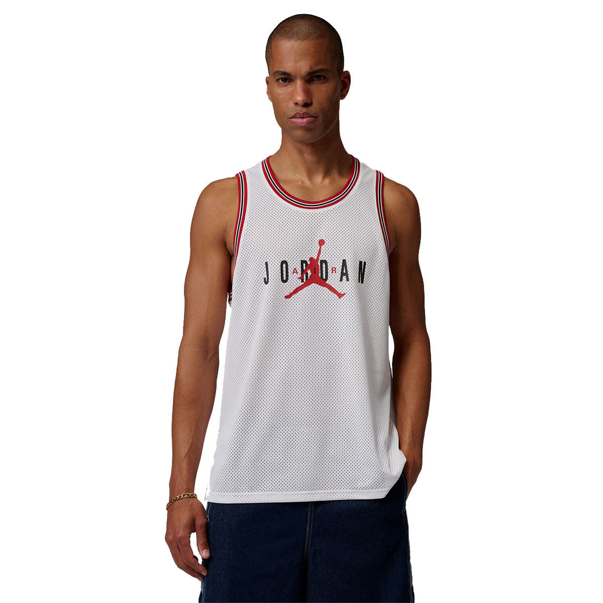 Air Jordan Jordan Brooklyn Mesh Jersey WHITE/GYM RED