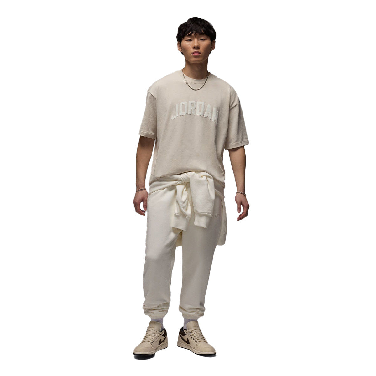 Air Jordan Flight Essentials Boxy Short Sleeve Crew T - Shirt Light Orewood Brown/Sail