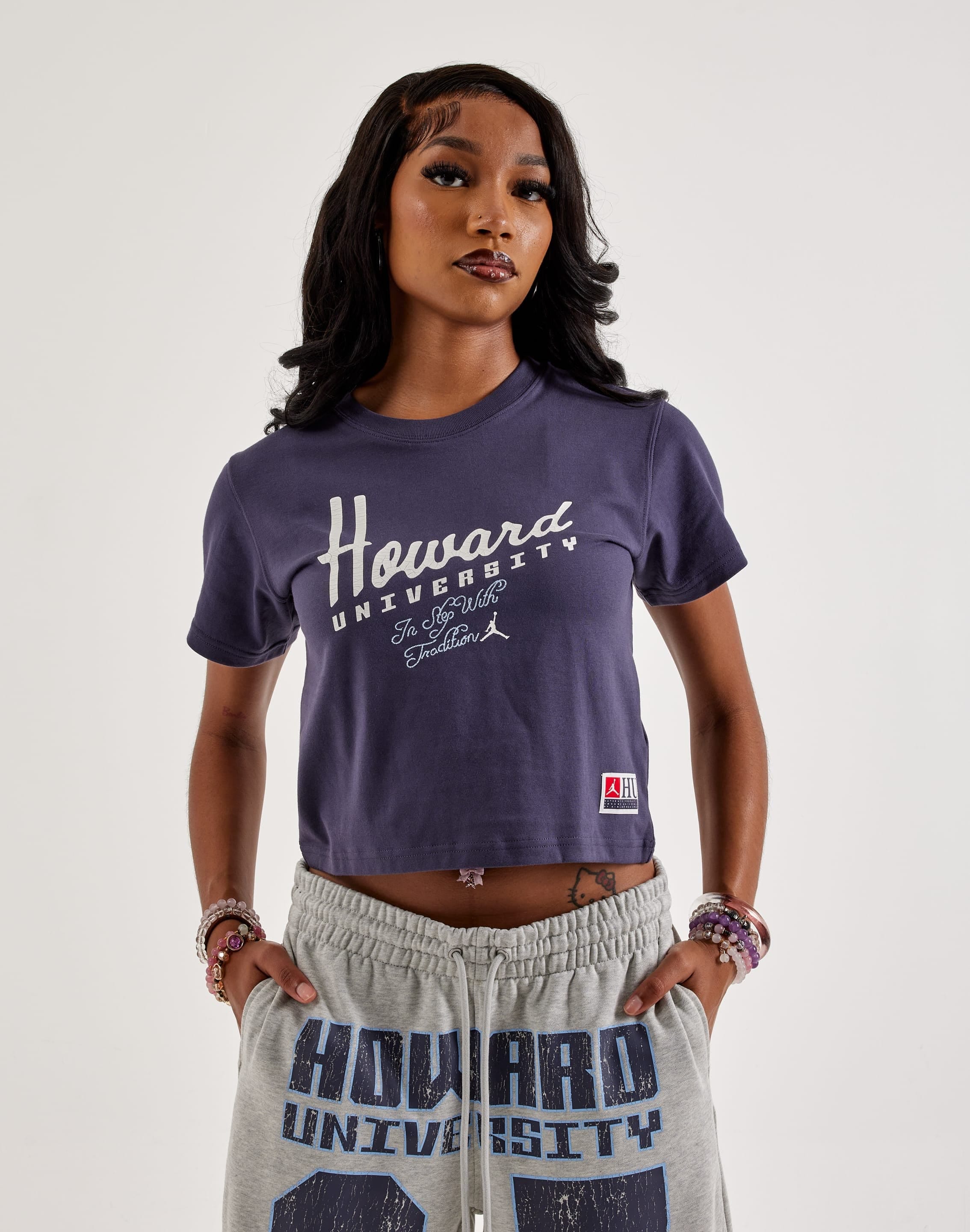 Air Jordan Jordan Howard University Cropped Graphic T-Shirt