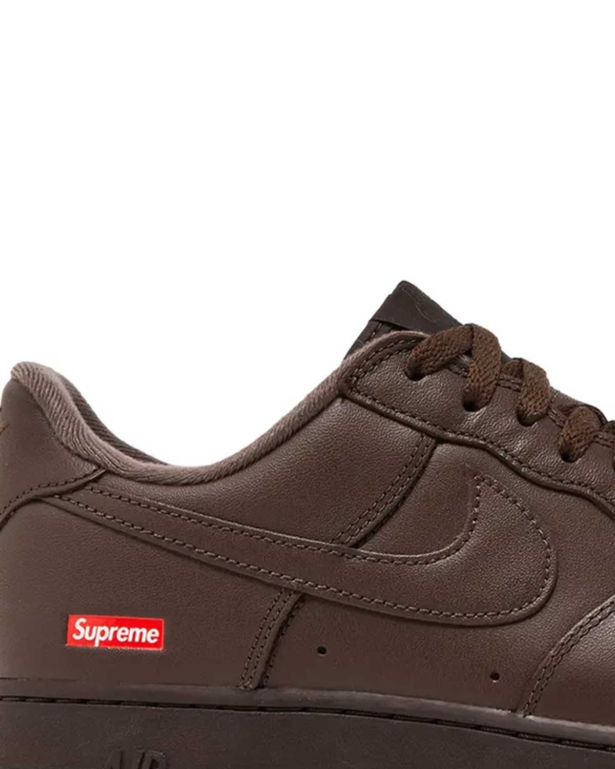 Supreme x Nike Air Force 1 Low Box Logo Brown