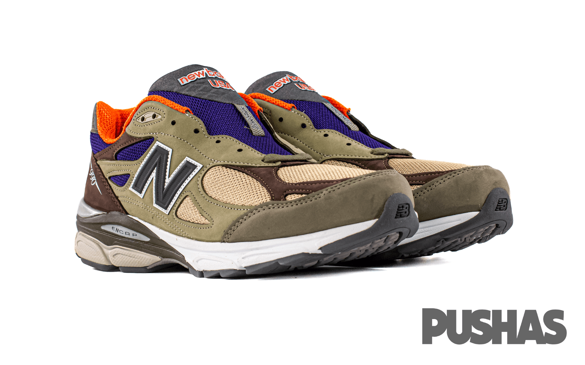 New Balance 990v3 MiUSA Teddy Santis Khaki Orange (2023)