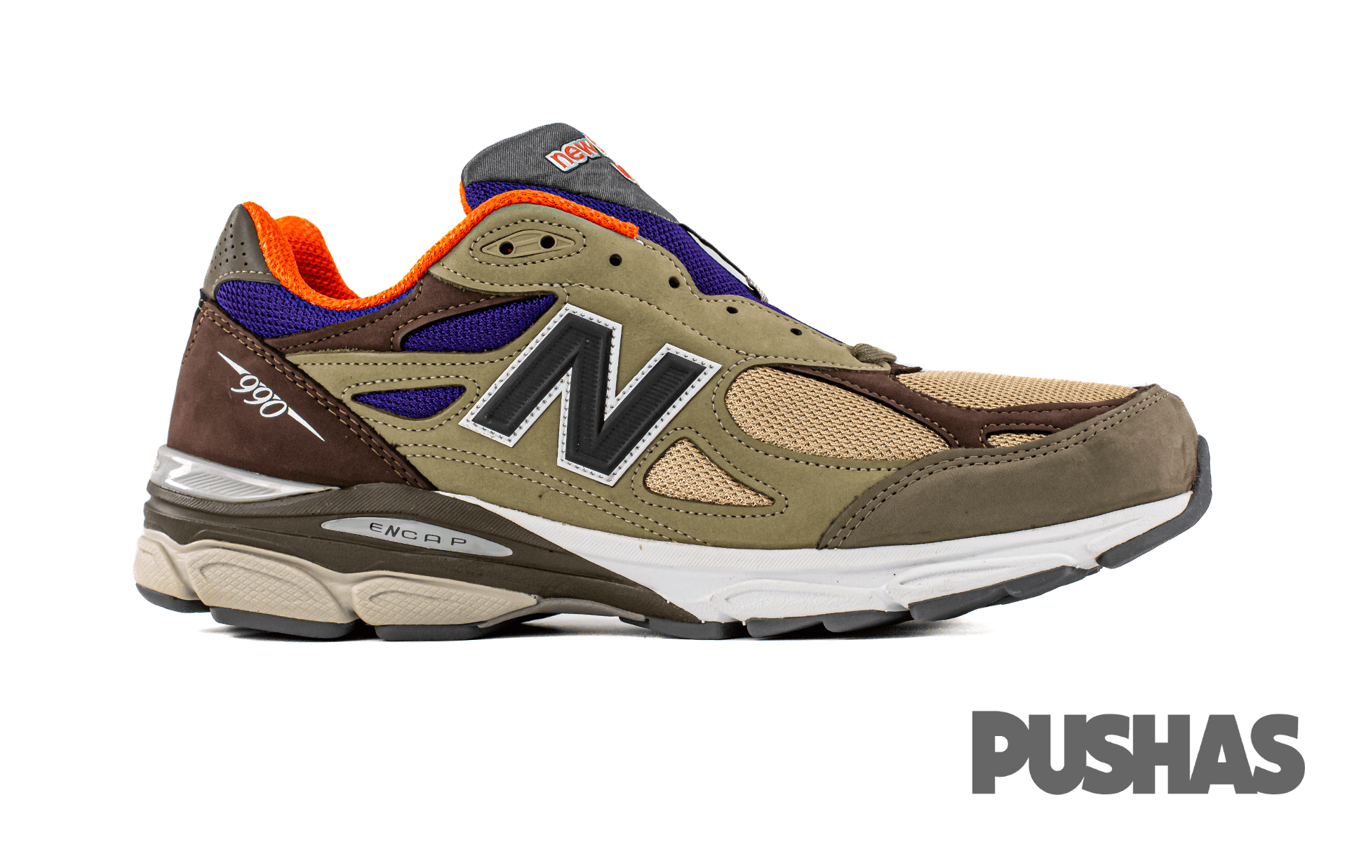 New Balance 990v3 MiUSA Teddy Santis Khaki Orange (2023)