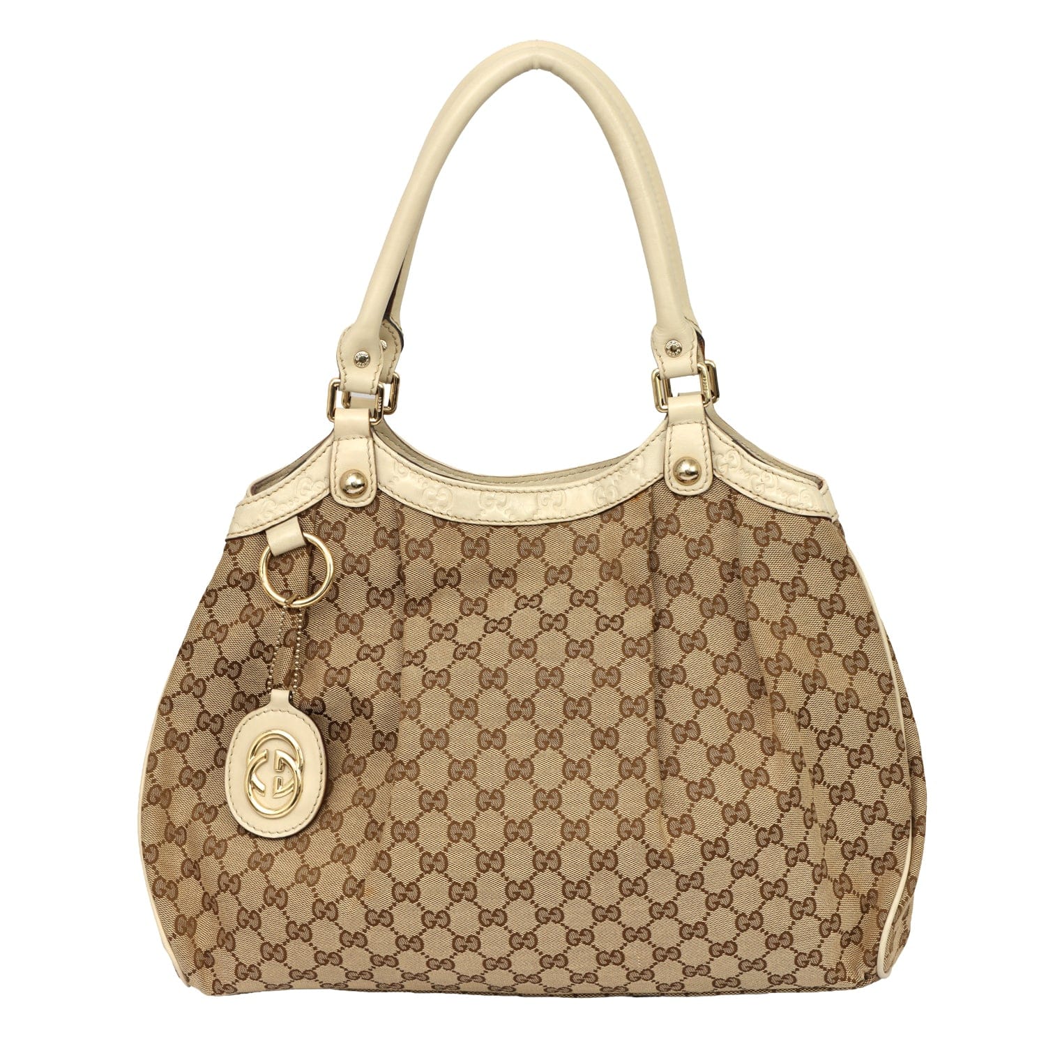 GUCCI MONOGRAM GG SUKEY CANVAS TOTE BAG