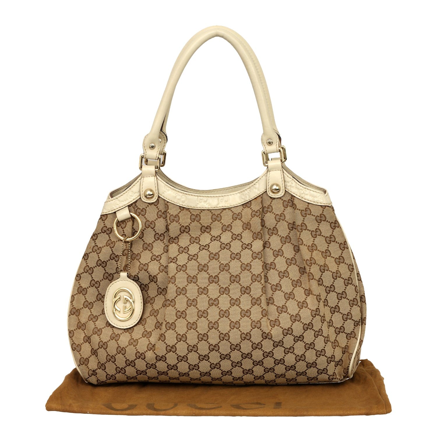GUCCI MONOGRAM GG SUKEY CANVAS TOTE BAG