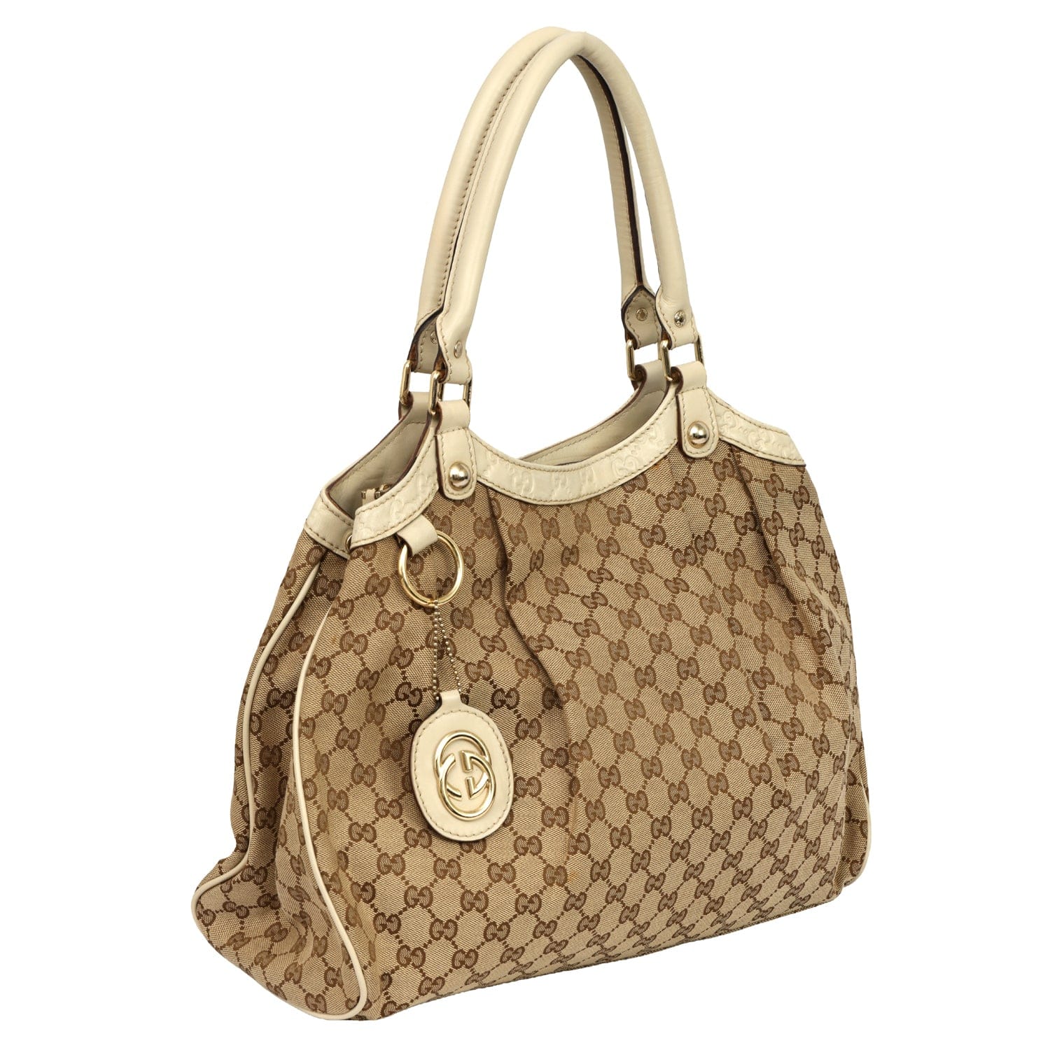 GUCCI MONOGRAM GG SUKEY CANVAS TOTE BAG