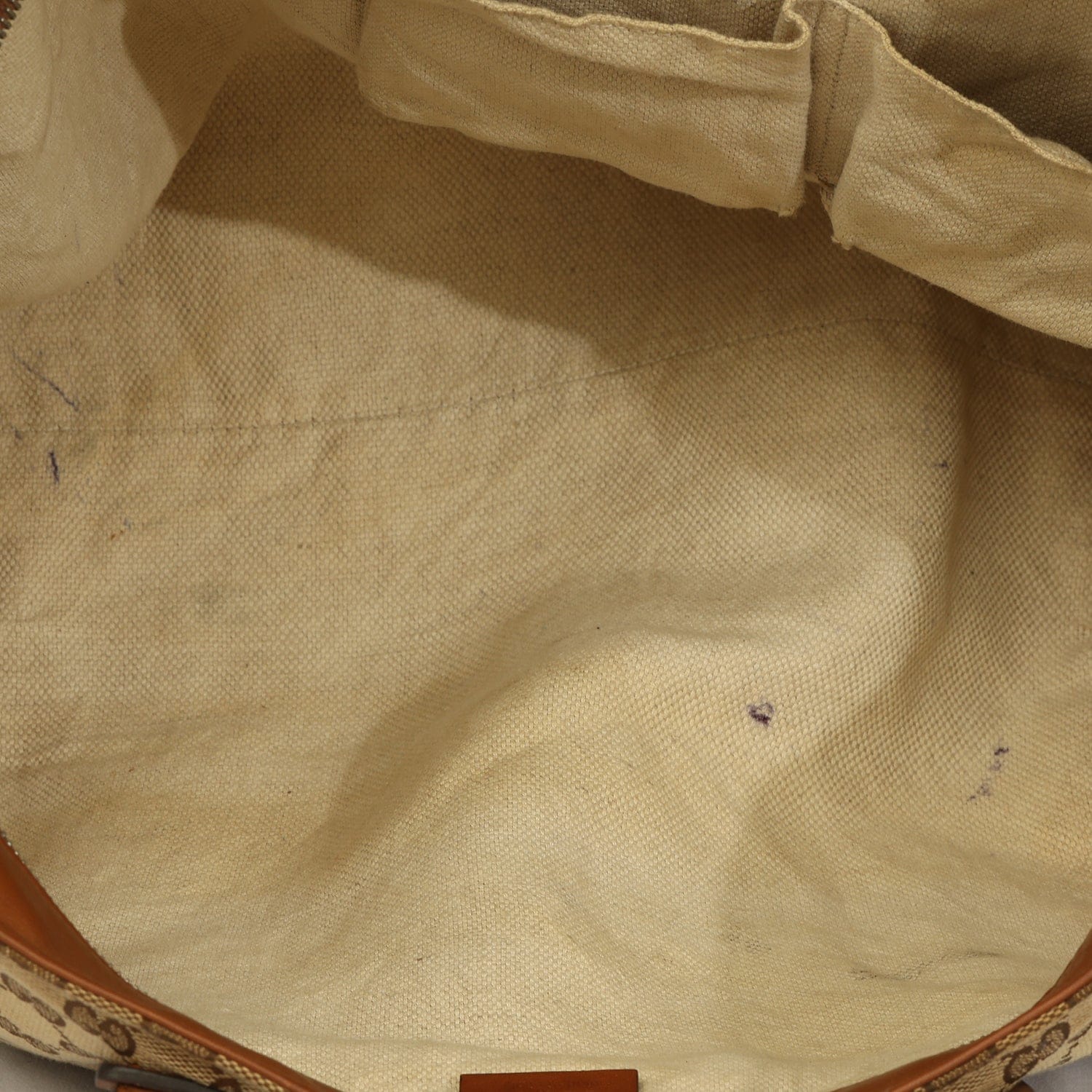 GUCCI GG CANVAS WEB SHERRY LINE TOTE BAG