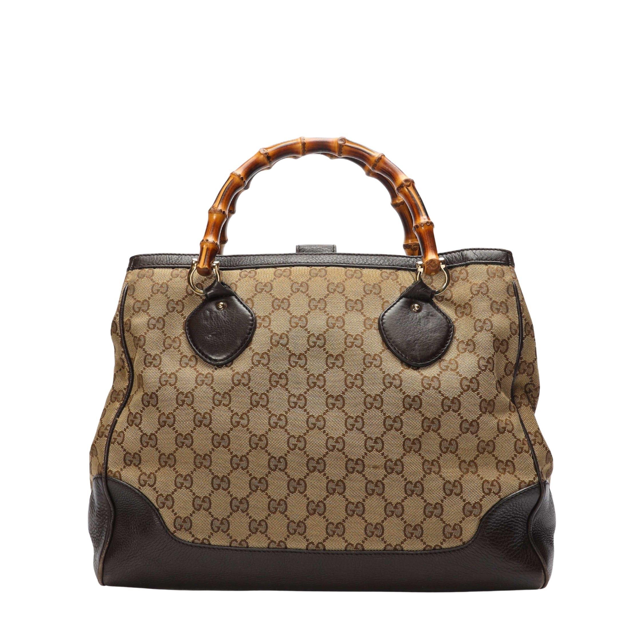 Gucci GG Canvas Bamboo Diana Tote