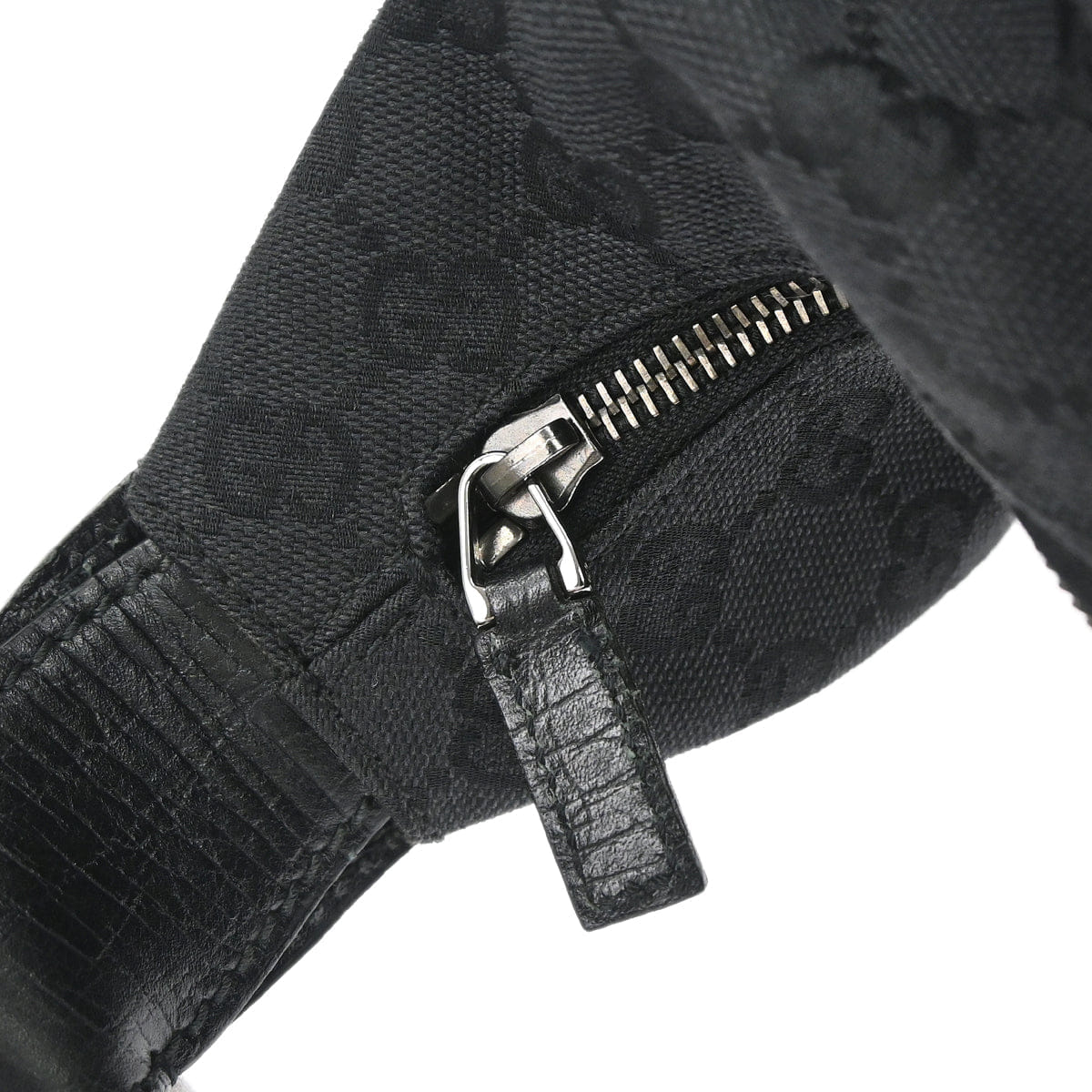 Gucci Black GG Canvas Horsebit Handbag