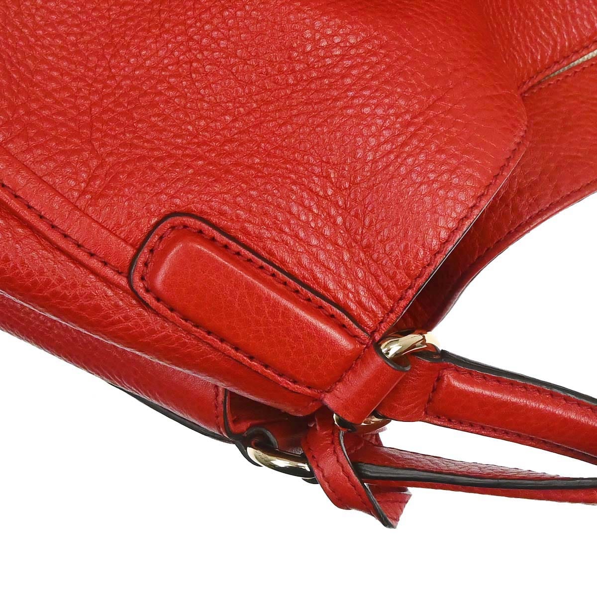 Gucci Red Calfskin Soho Handbag