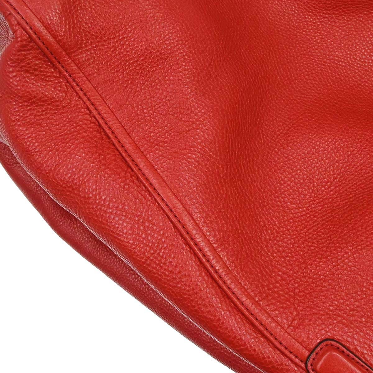 Gucci Red Calfskin Soho Handbag