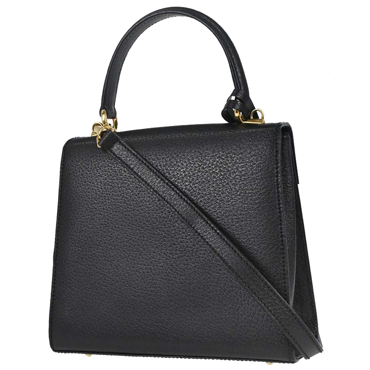 Gucci Black Pigskin Lady Lock 2way Shoulder Handbag