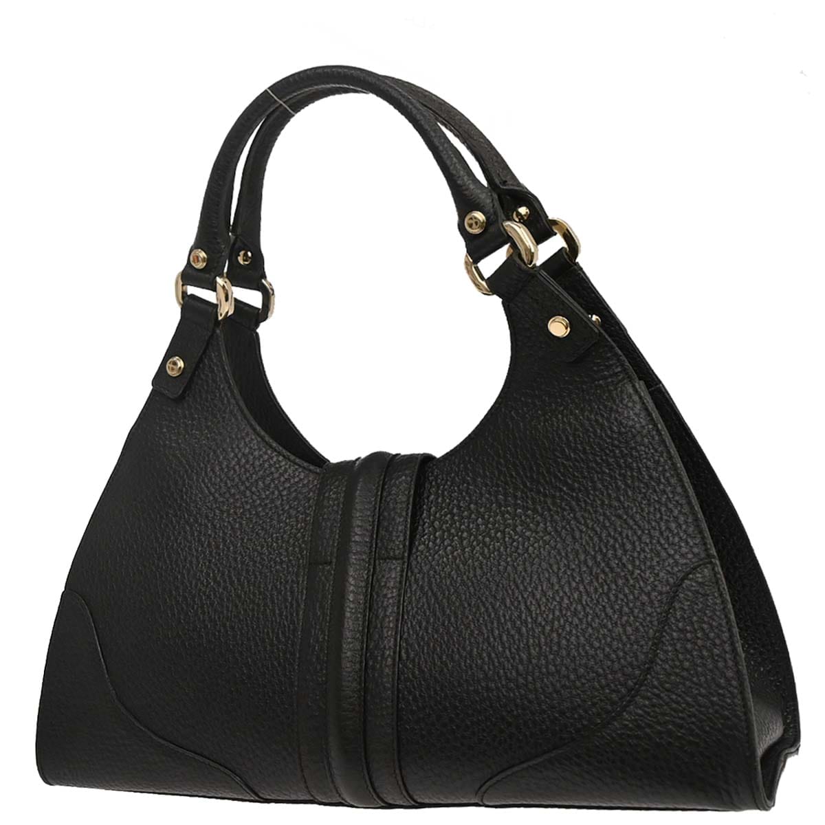 Gucci Black Leather Junco Handbag