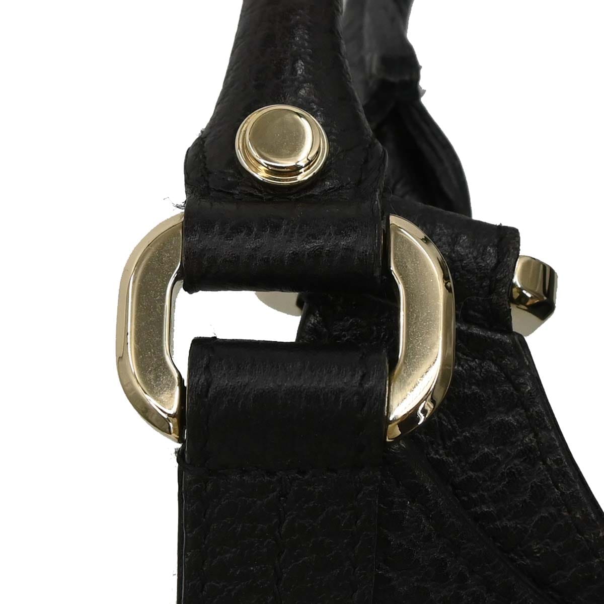 Gucci Black Leather Junco Handbag