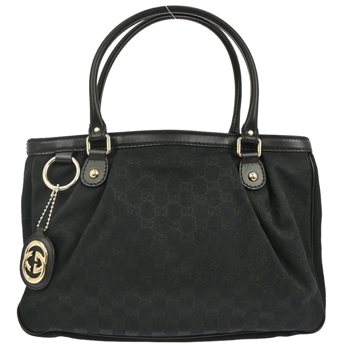 Gucci Black Sukey GG Tote Bag