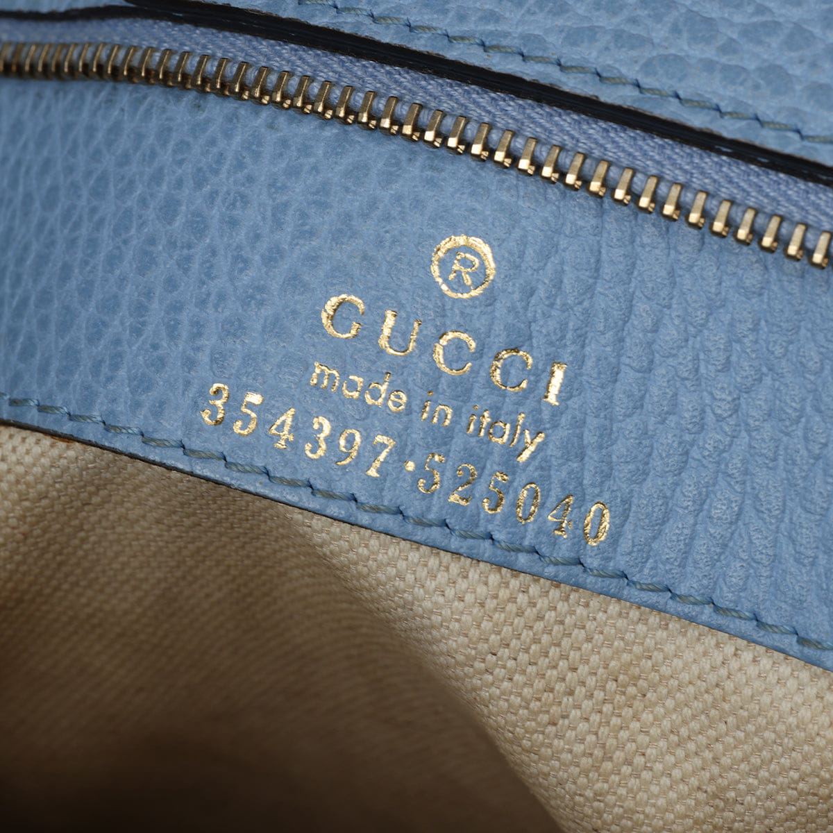 Gucci Nude Medium Swing Leather Tote