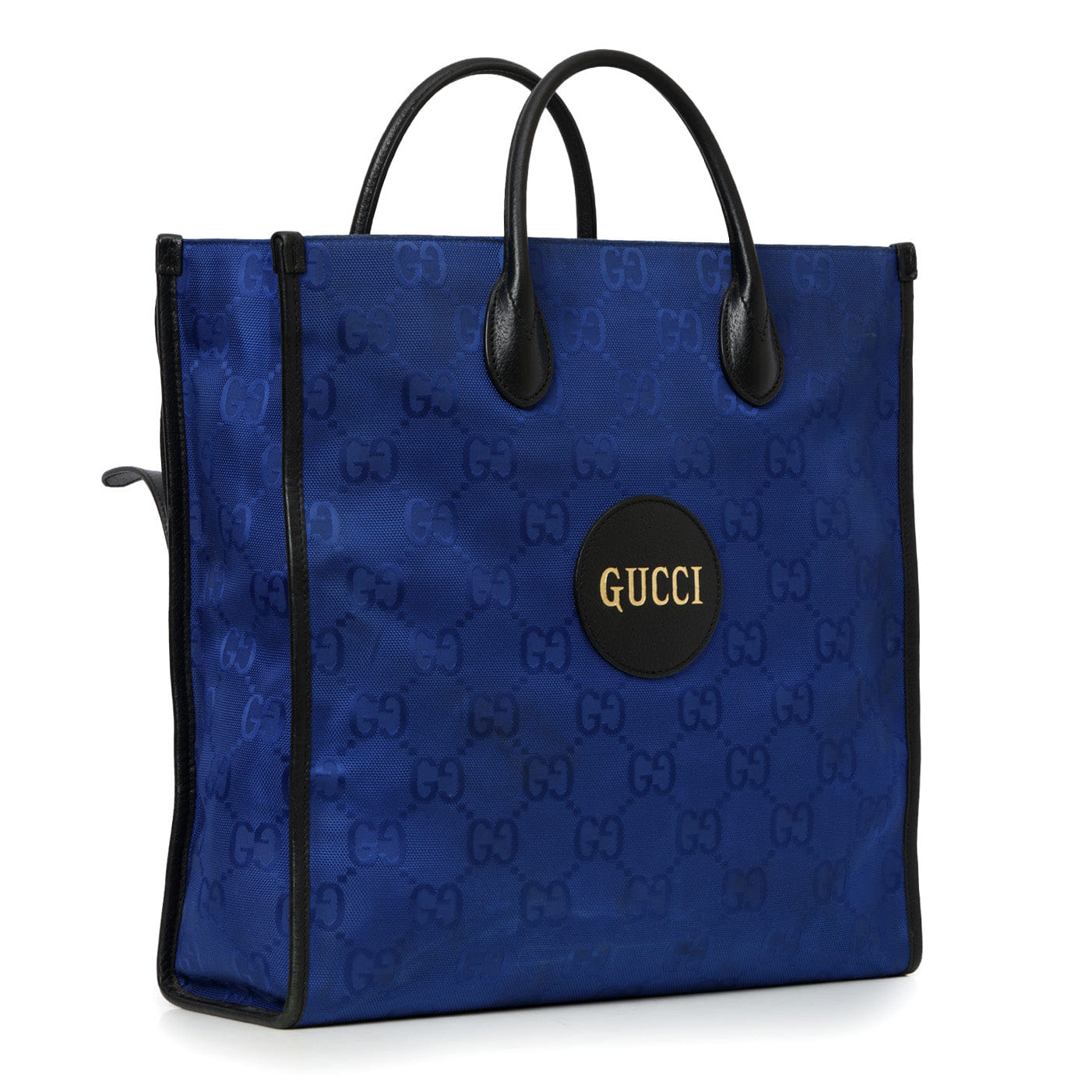 Gucci Blue GG Nylon Off The Grid Vertical Tote Bag