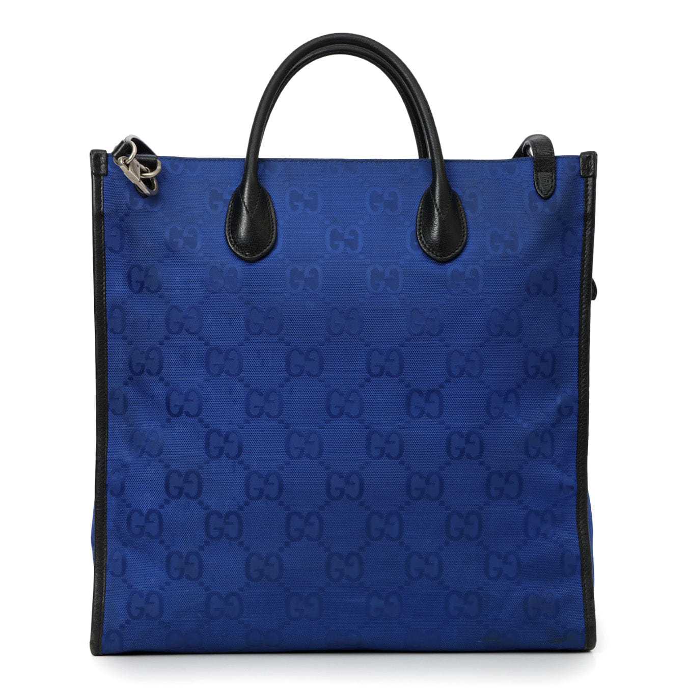 Gucci Blue GG Nylon Off The Grid Vertical Tote Bag