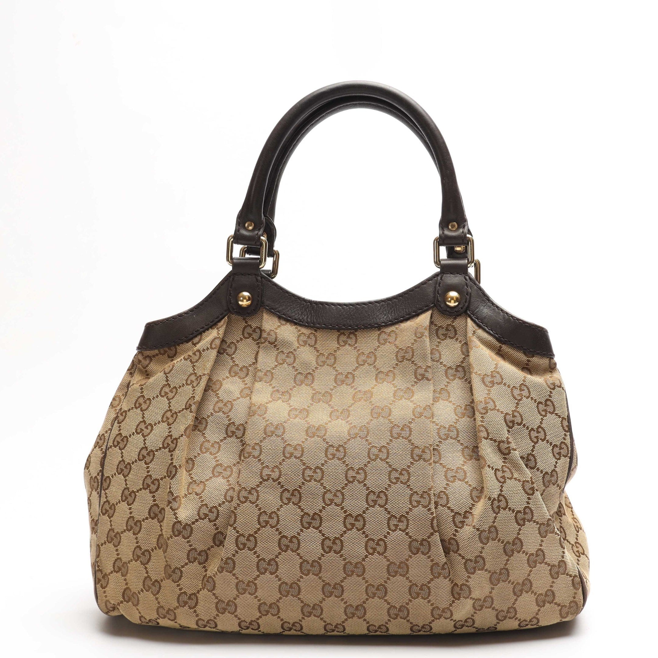 Gucci Beige GG Canvas Sukey Tote