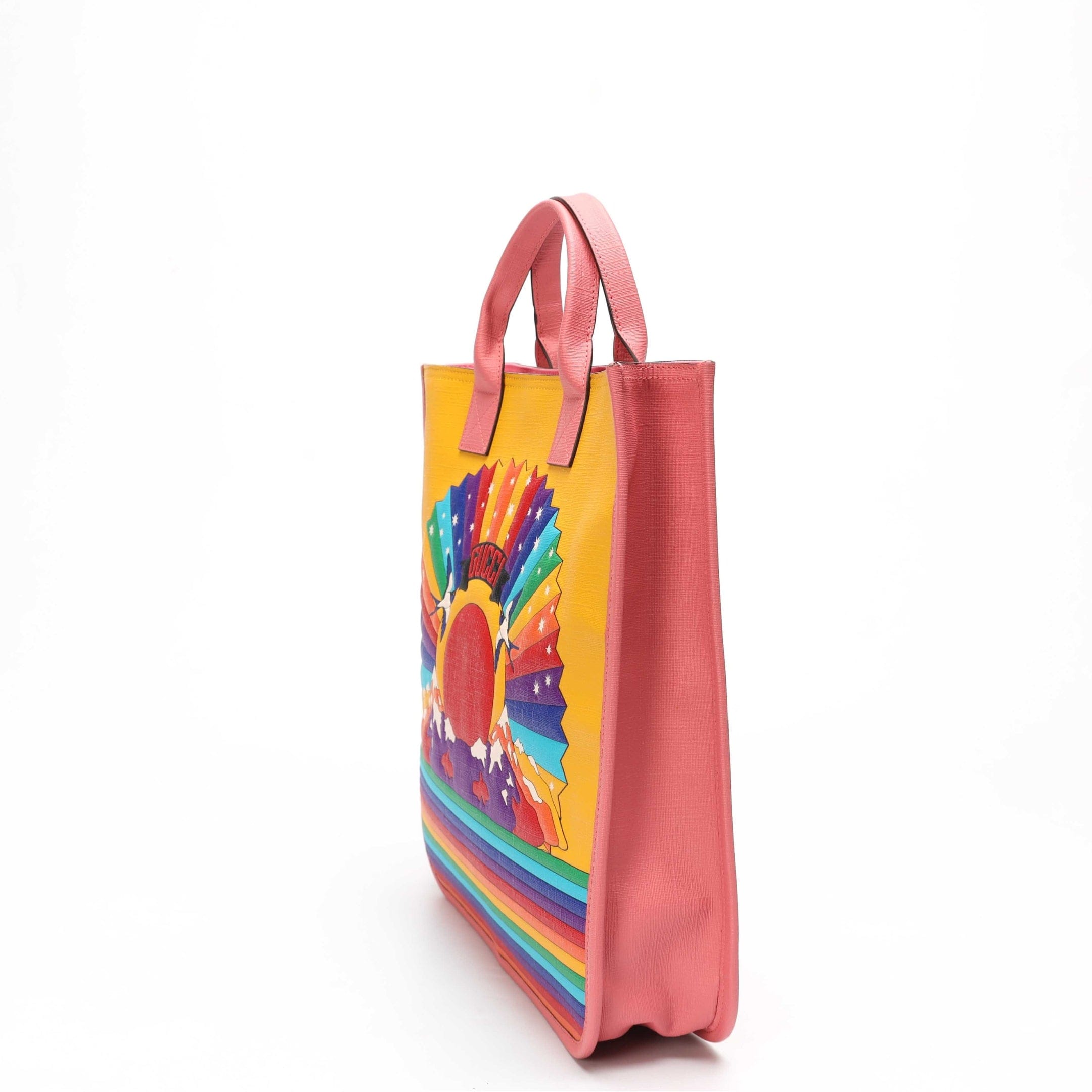 Gucci MultiColour Canvas Rainbow Loved Tote