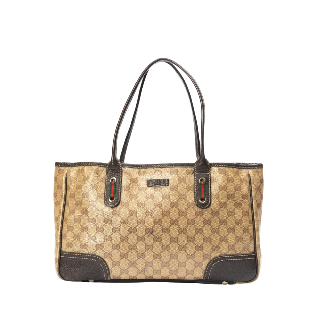 Gucci Brown GG Canvas Princy Tote Bag