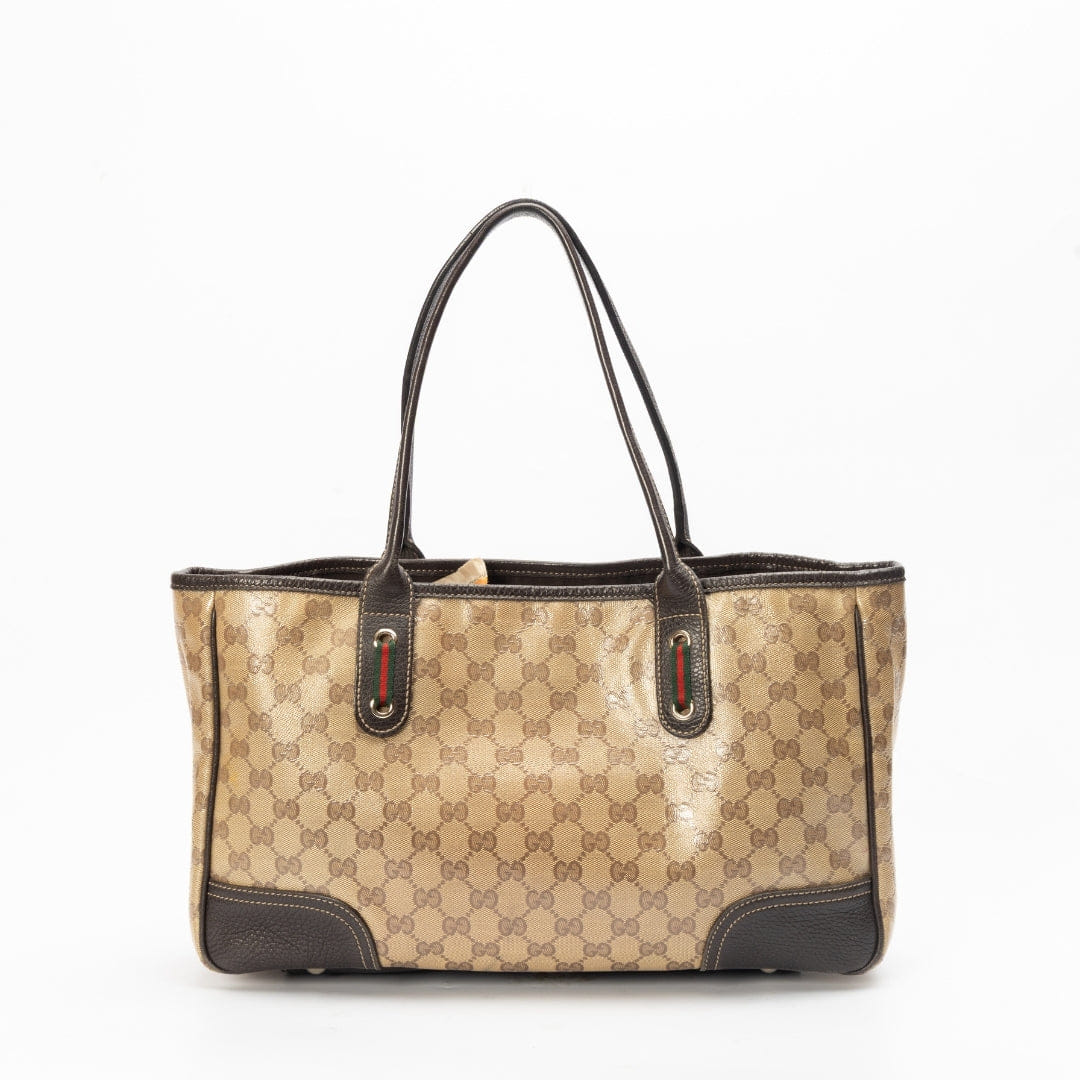 Gucci Brown GG Canvas Princy Tote Bag