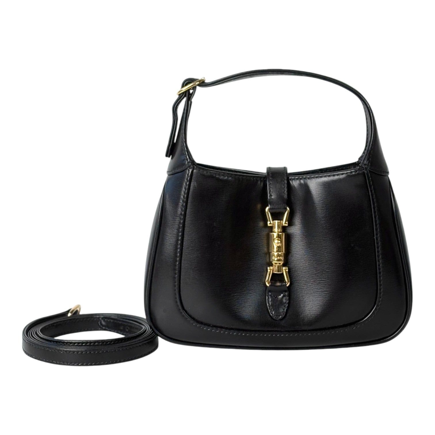Gucci 1961 Black Leather Handbag Mini