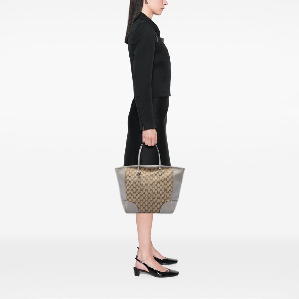 Gucci GG Canvas and Leather Bree Tote