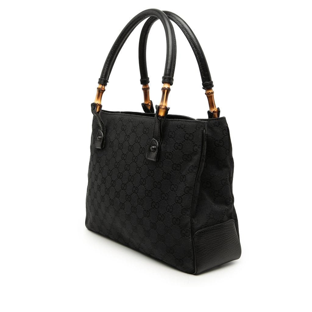 Gucci GG Canvas Bamboo Tote