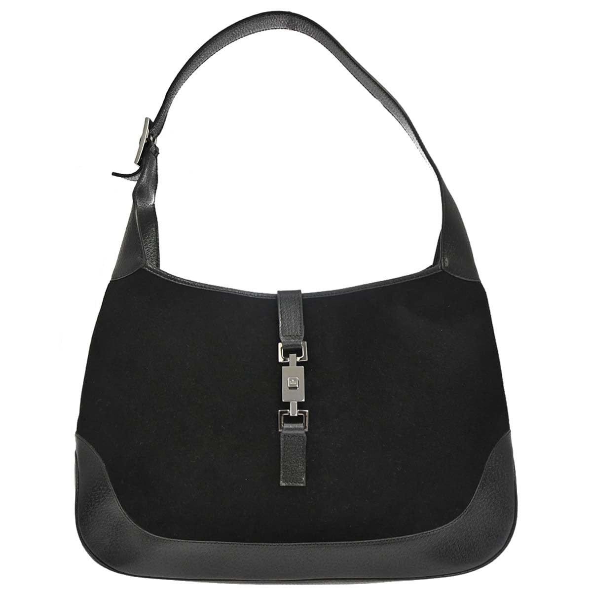 Gucci Black Wool Pigskin Jackie Handbag