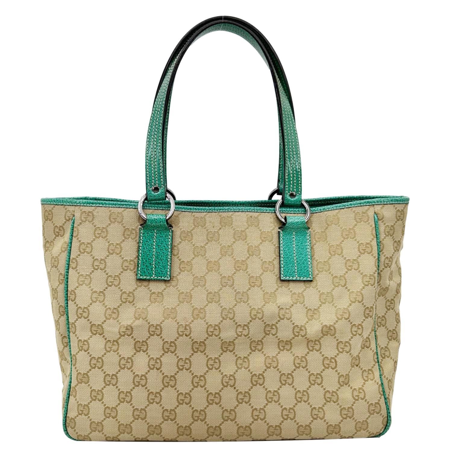 GUCCI GG Canvas Tote Bag Beige 113017